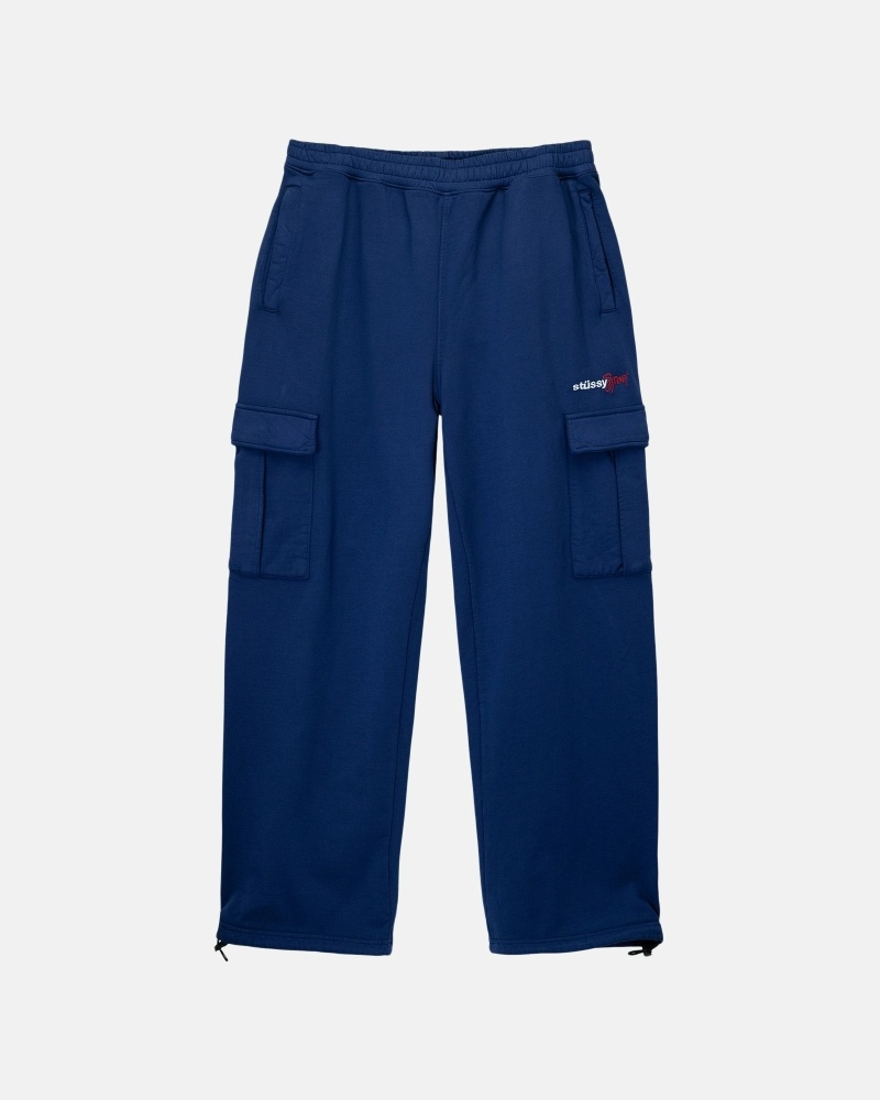 Stüssy Sport Cargo Fleecehosen Herren Blau | NQAOI-6015