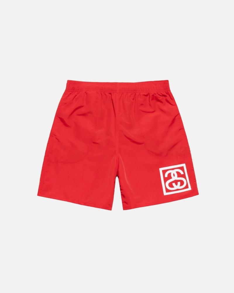 Stüssy Ss-Link Kurze Hose Herren Rot | KMHBJ-1295