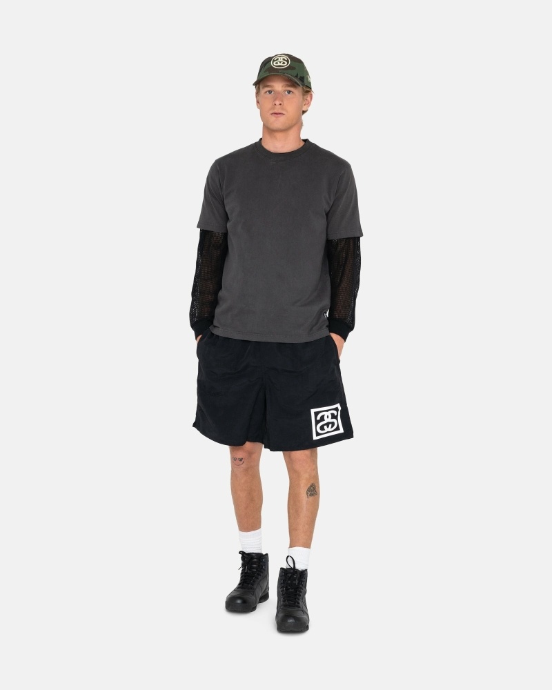 Stüssy Ss-Link Kurze Hose Herren Schwarz | VCTHD-2086