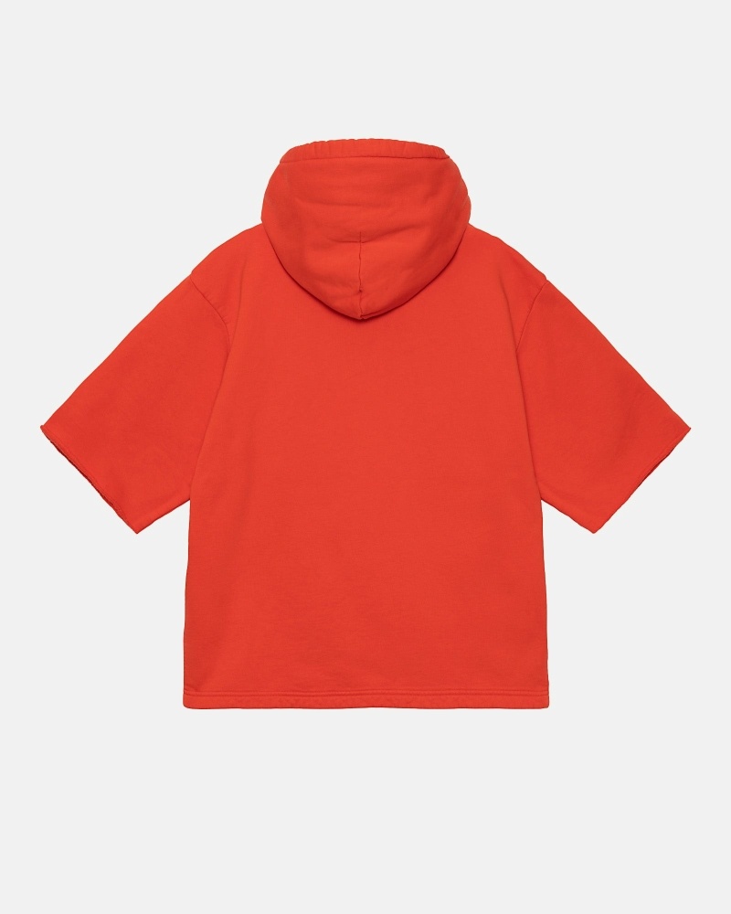 Stüssy Ss Boxy Cropped Hoodie Herren Orange | HEXSA-3762