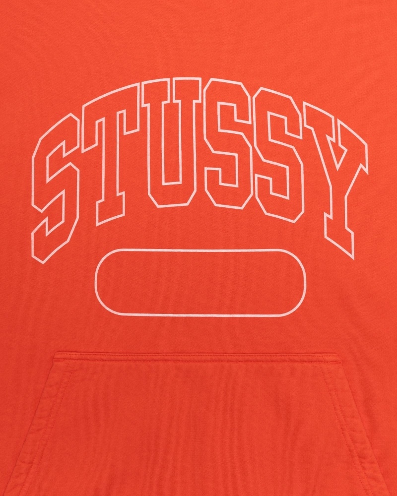 Stüssy Ss Boxy Cropped Hoodie Herren Orange | HEXSA-3762