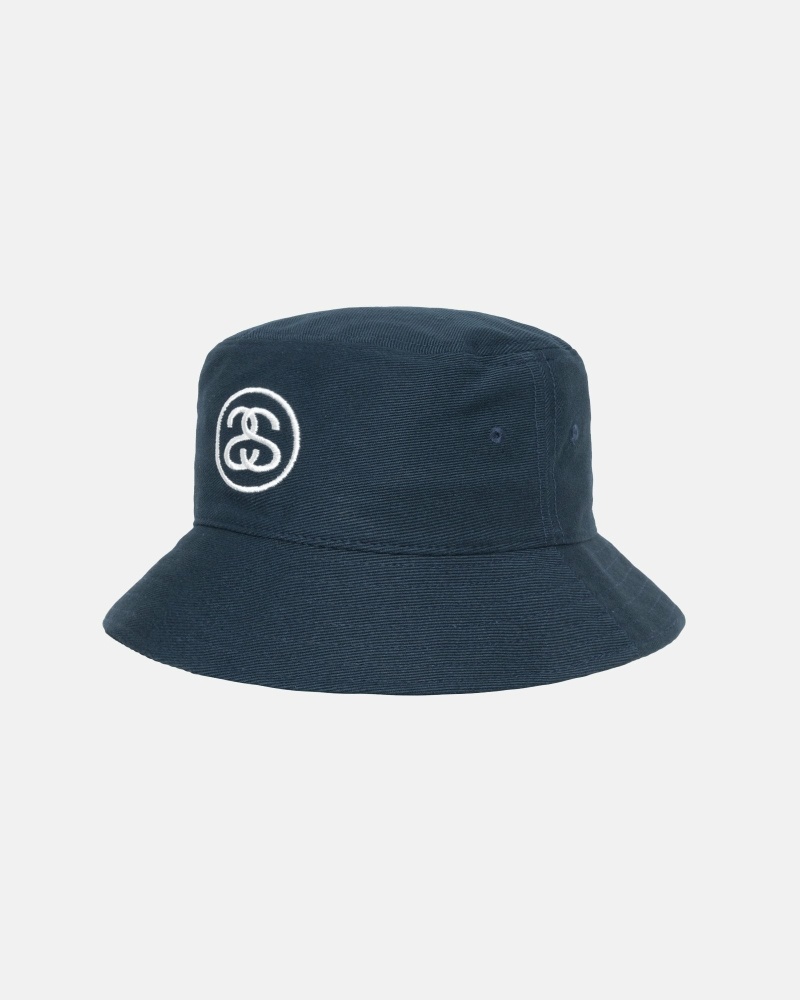 Stüssy Ss Link Deep Eimer Hüte Herren Navy | GPYUQ-6529