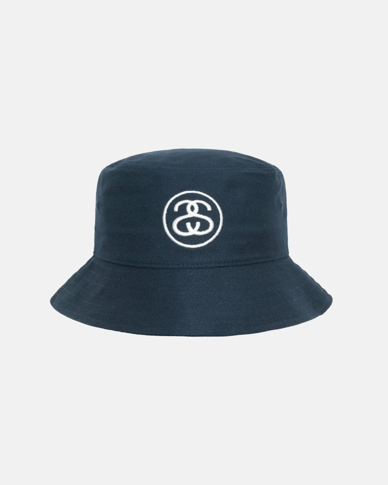 Stüssy Ss Link Deep Eimer Hüte Herren Navy | GPYUQ-6529