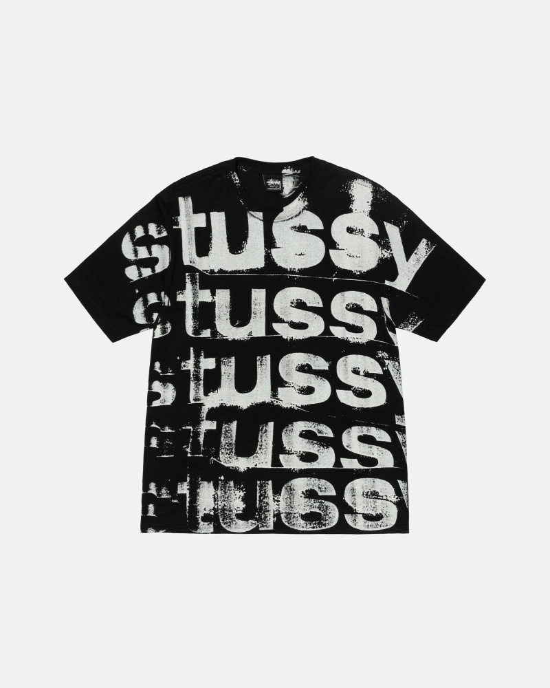 Stüssy Stamp T-shirts Herren Schwarz | MYSUG-4781