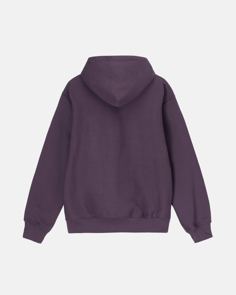 Stüssy Stock Box Hoodie Herren Lila | CGVLO-2359