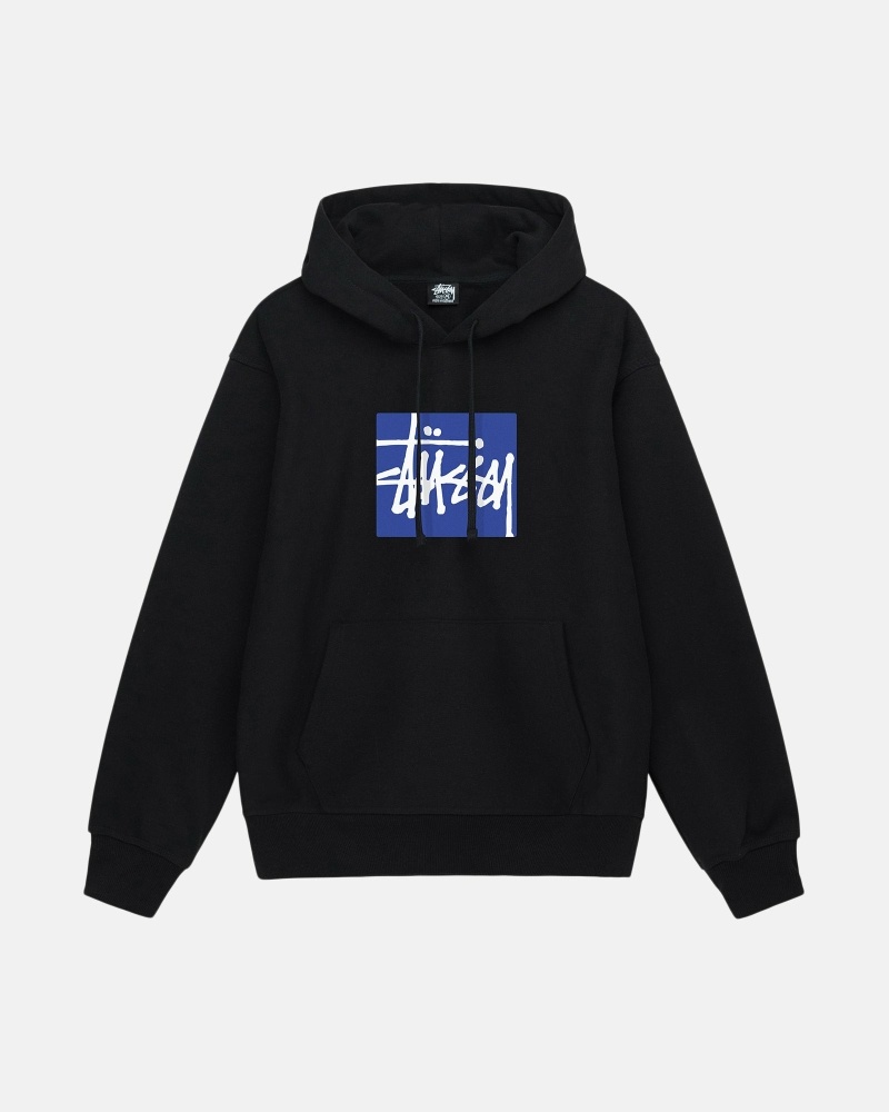 Stüssy Stock Box Hoodie Herren Schwarz | UFGOZ-7124