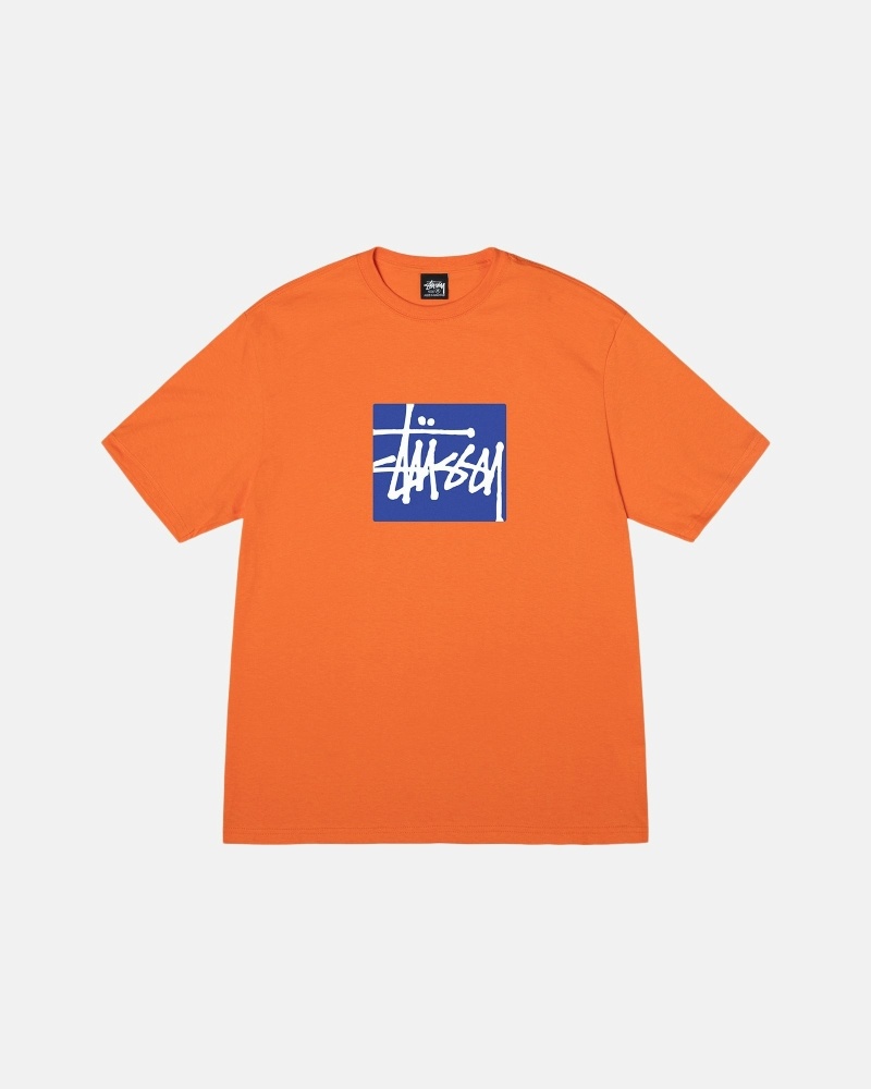 Stüssy Stock Box T-shirts Herren Koralle | PSHCU-6703