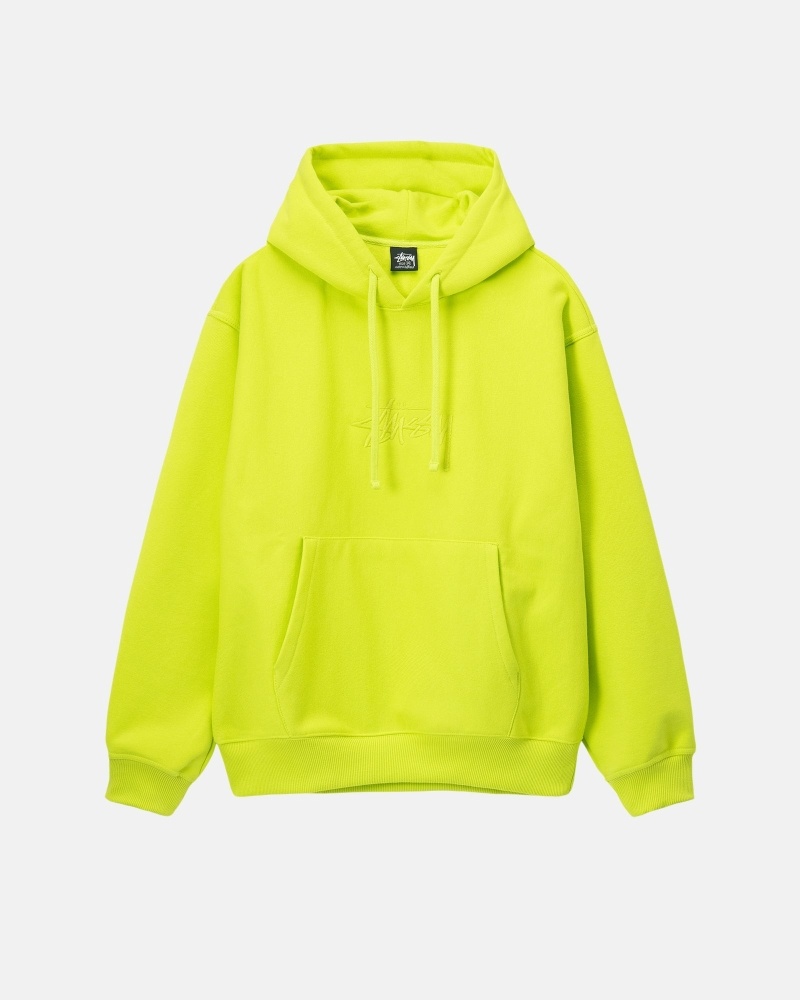 Stüssy Stock Logo Applique Hoodie Herren Orange | IQKWB-9712