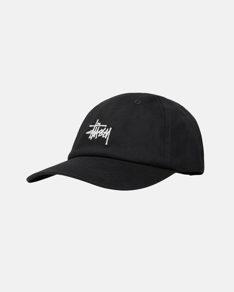 Stüssy Stock Low Pro Kappen Herren Schwarz | GWAQI-7415