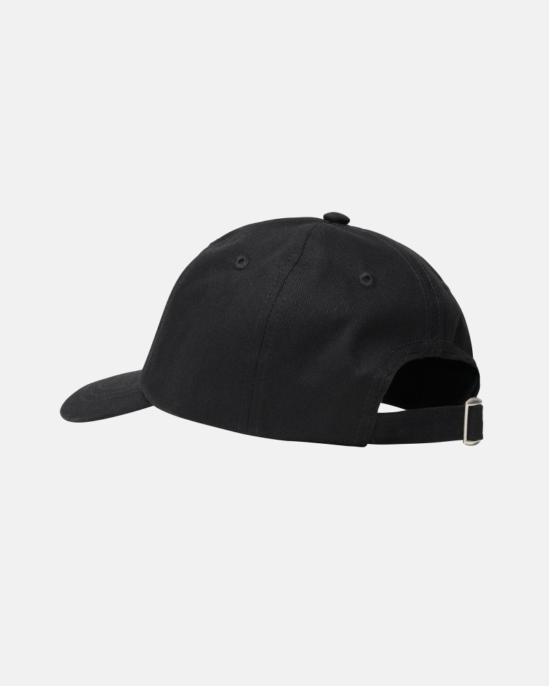 Stüssy Stock Low Pro Kappen Herren Schwarz | GWAQI-7415