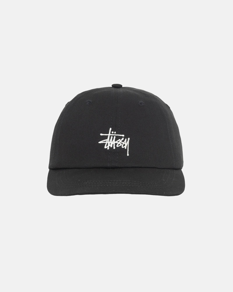 Stüssy Stock Low Pro Kappen Herren Schwarz | GWAQI-7415