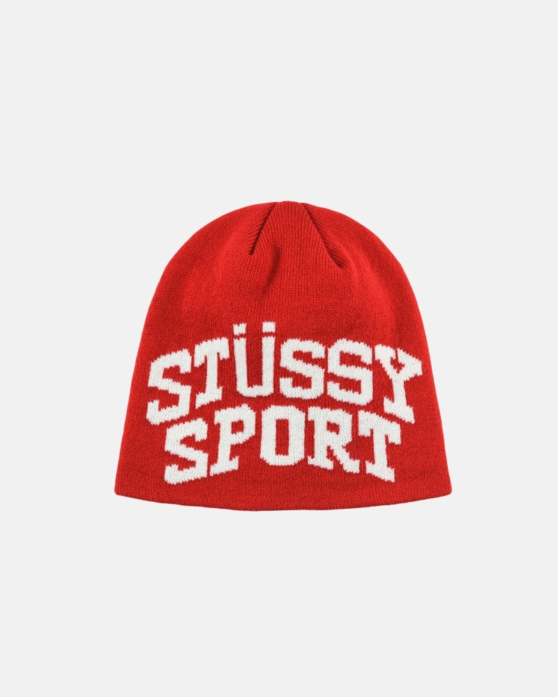 Stüssy Stussy Sport Jacquard SkullCaps Hüte Herren Schwarz | QGEAN-5783