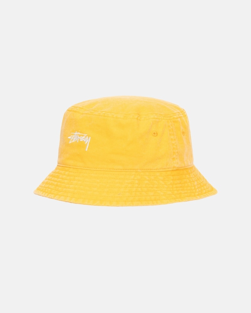 Stüssy Washed Stock Eimer Hüte Herren Gold | KOHIQ-3816