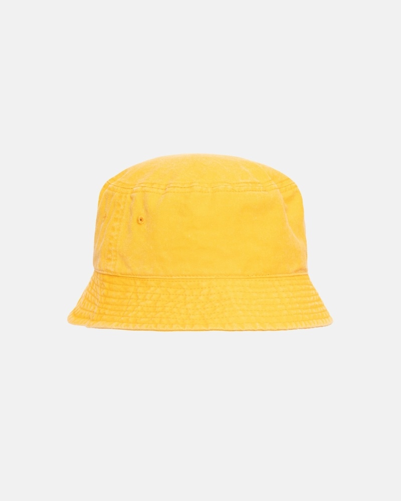 Stüssy Washed Stock Eimer Hüte Herren Gold | KOHIQ-3816