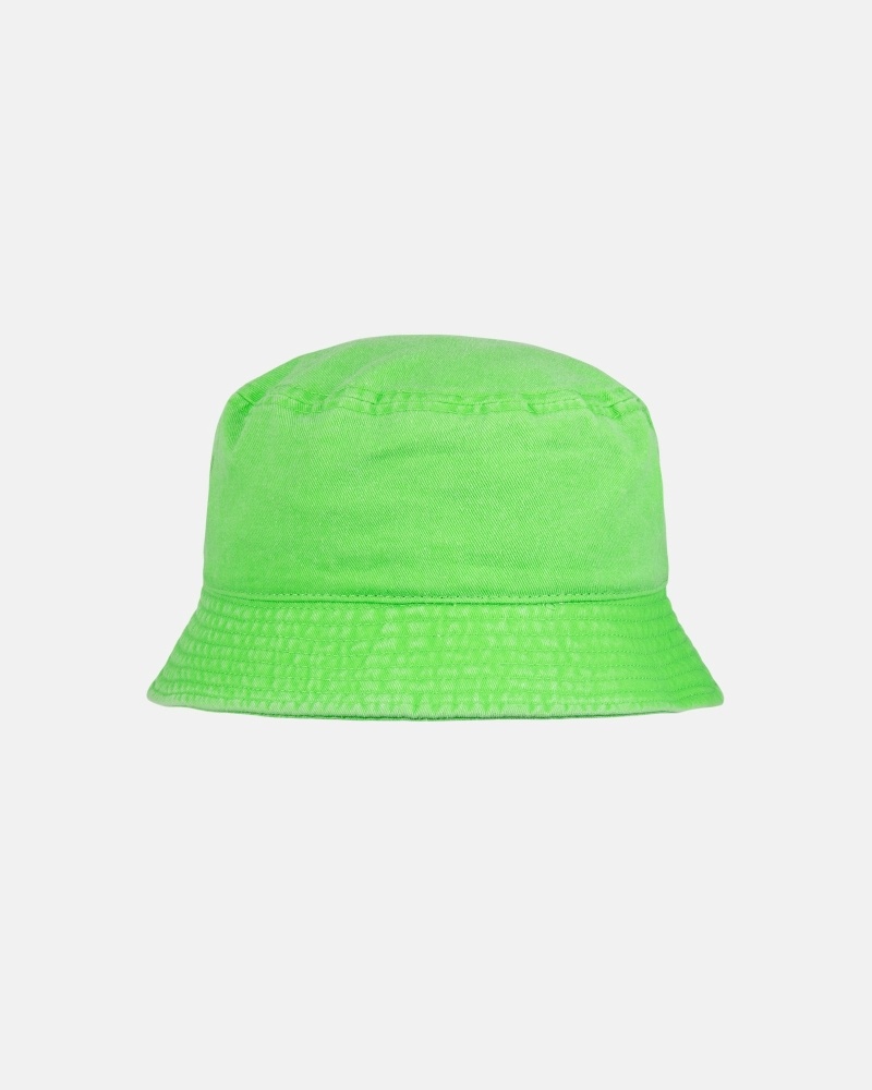 Stüssy Washed Stock Eimer Hüte Herren Mintfarben | FBEPO-3417