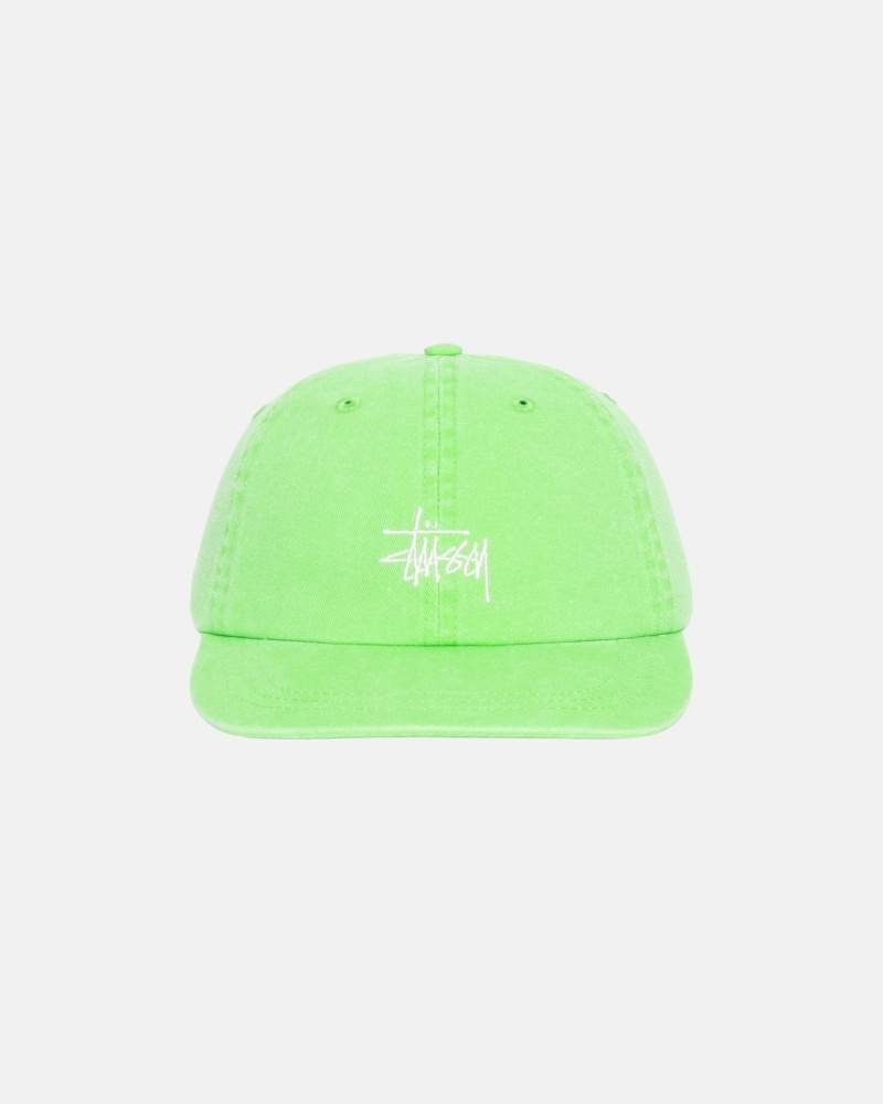 Stüssy Washed Stock Low Pro Kappen Herren Hellgrün | VJBZO-4892